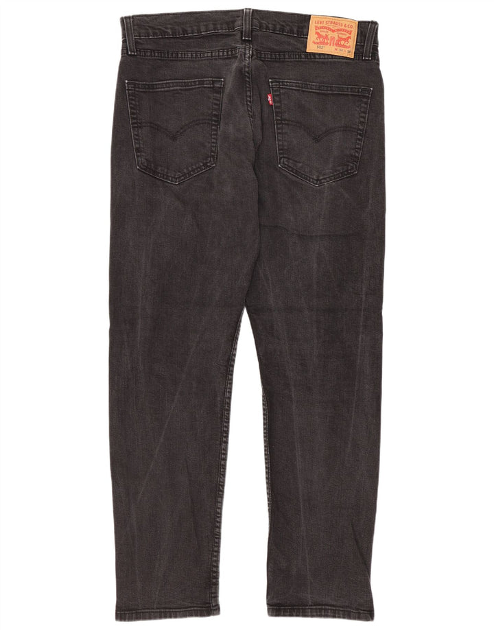 Levi's Herre 502 tilspidsede jeans W34 L29 Grå bomuld