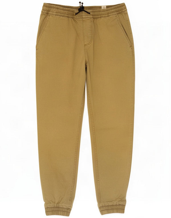 Jack & Jones Herre joggers Cropped Trousers Medium W32 L25 Khaki Cotton