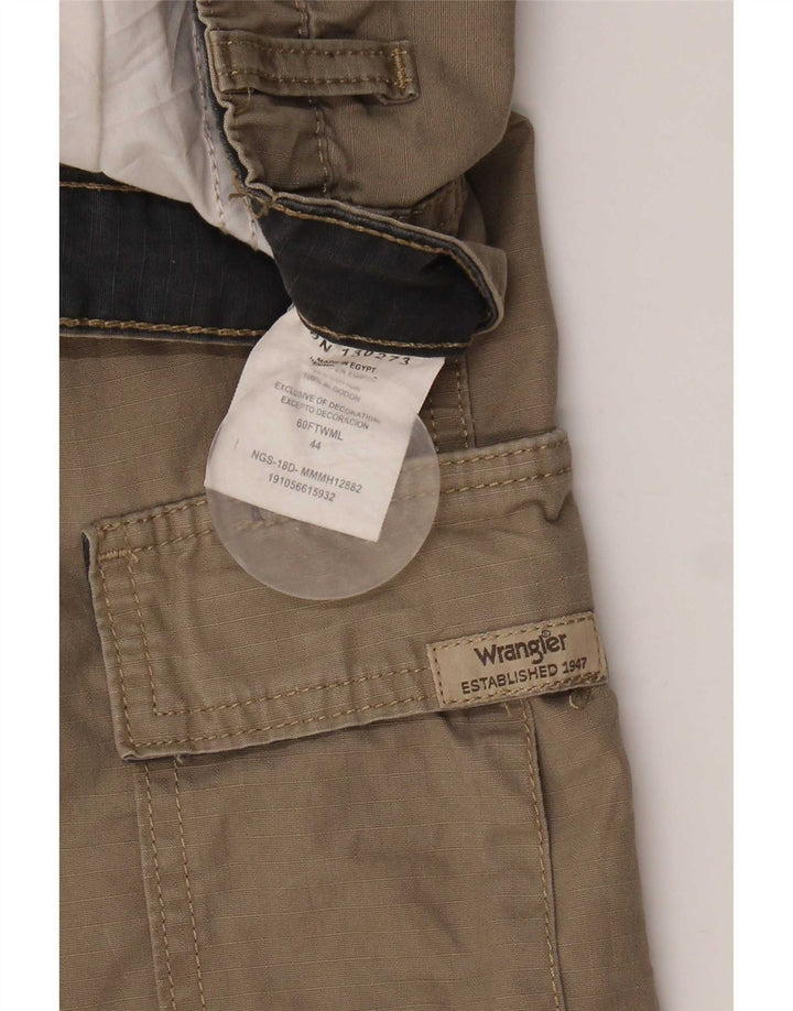 Wrangler Herre Cargo Shorts W44 2XL Brun Bomuld