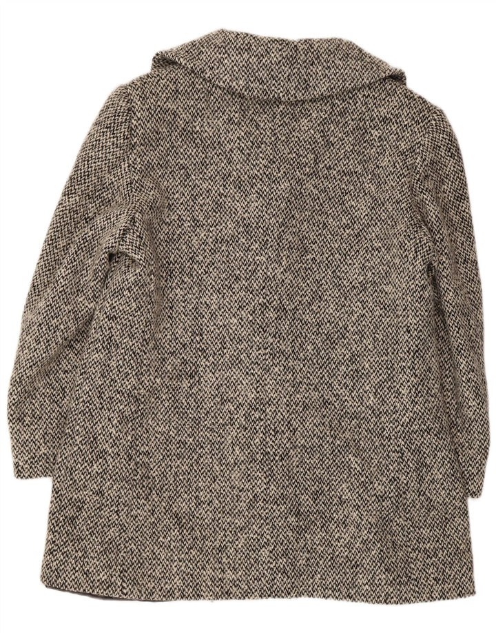 Moessmer Womens Pea Coat UK 14 Medium Grey Virgin Wool