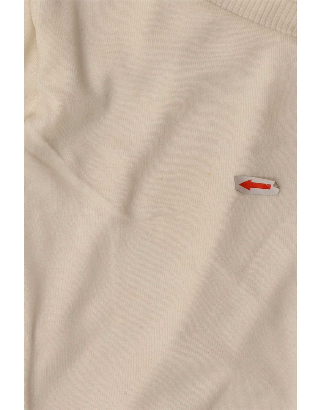 Massimo Dutti Dame Crop V-hals sweater UK 12 Medium Off White