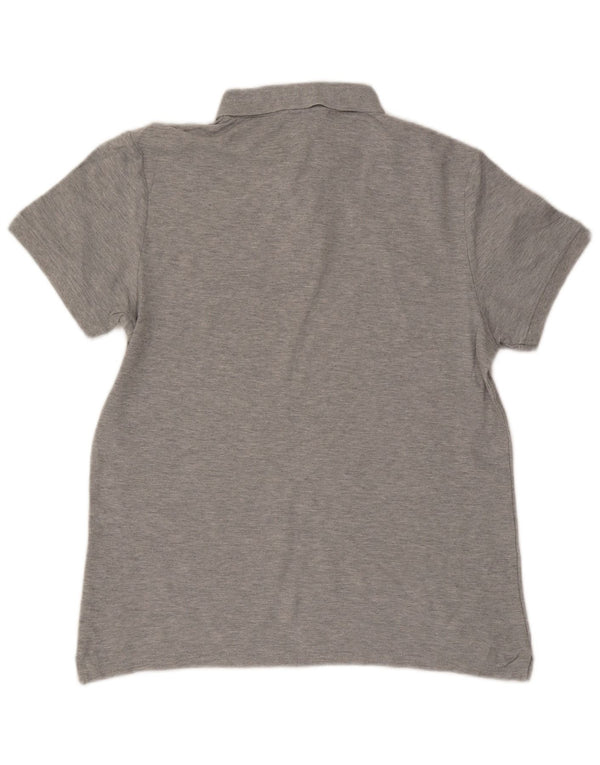 Calvin Klein Herre Body Fit Polo Shirt Stor Grå Bomuld