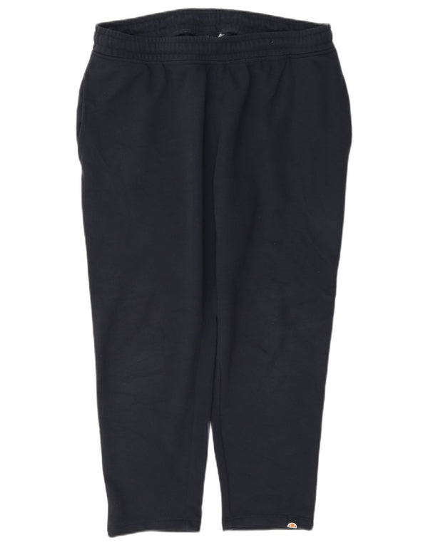 Ellesse Dame Capri Træningsdragt Bukser UK 14 Medium Navy Blue Bomuld