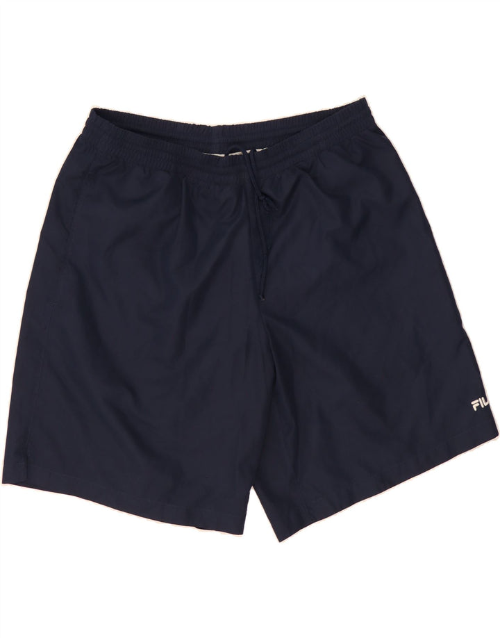 FILA Mens Sport Shorts Large Navy Blue Polyester Vintage Fila and Second-Hand Fila from Messina Hembry 