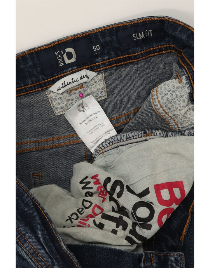 DACK'S Herre Slim Jeans IT 50 Large W34 L32 Blå Bomuld