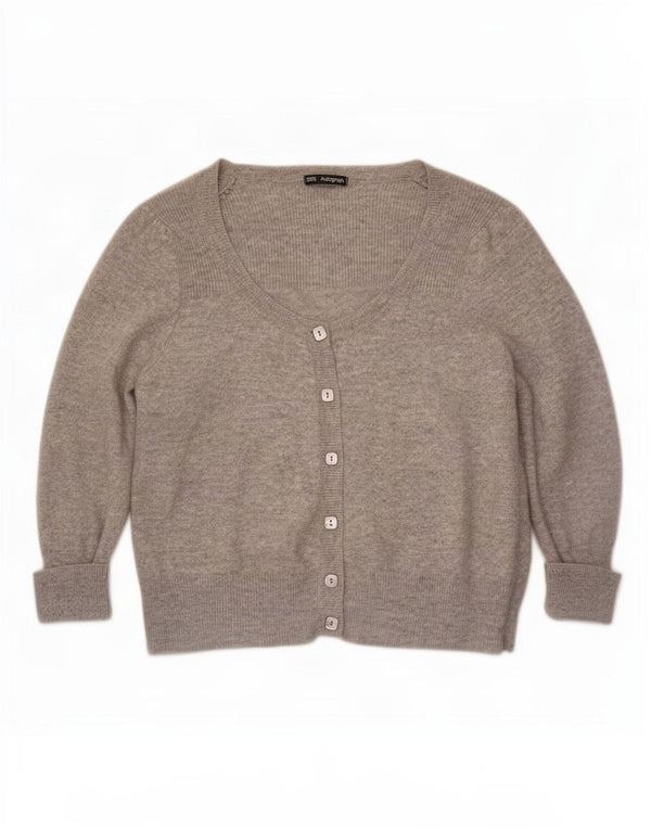 Marks & Spencer Dame 3/4-ærmet cardigantrøje UK 16 Stor Grå
