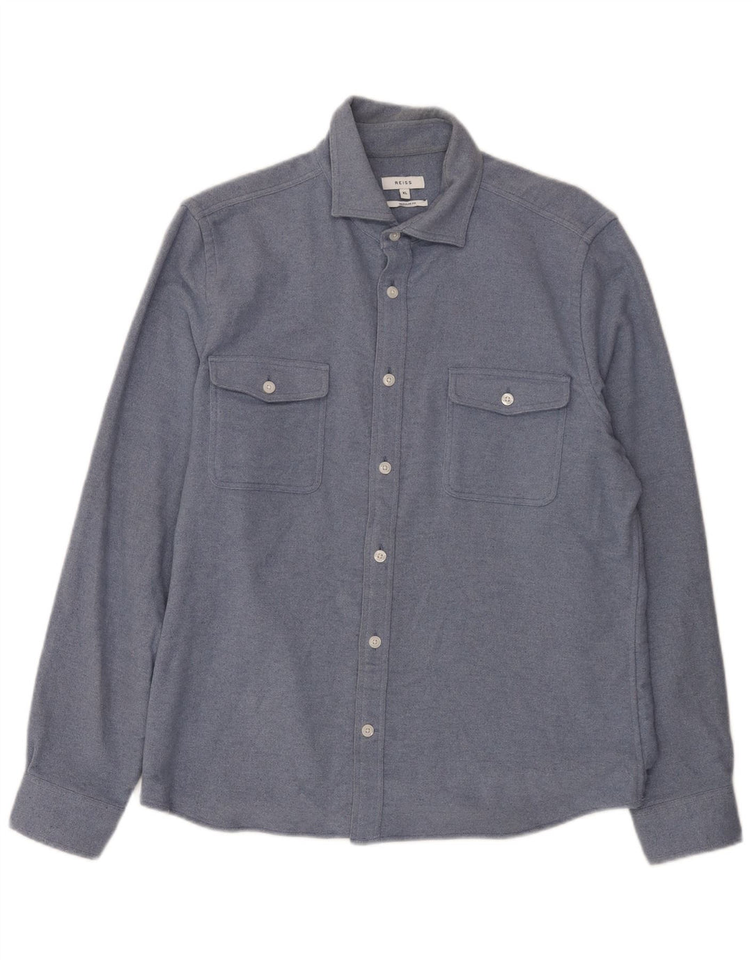 Reiss herre Regular Fit skjorte XL blå bomuld