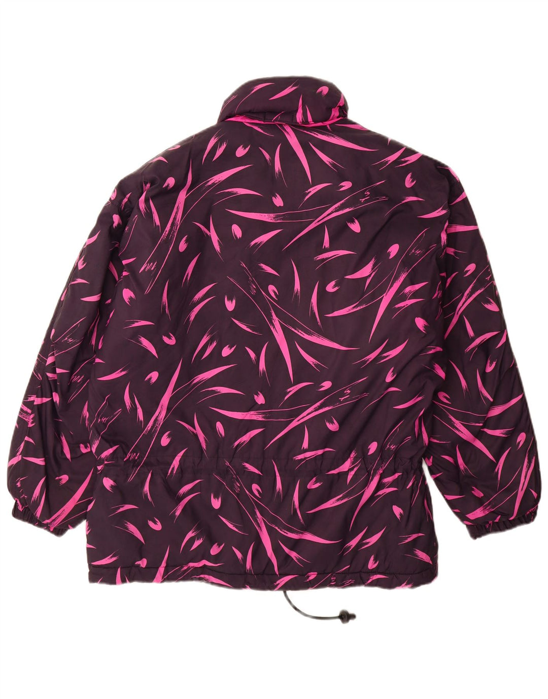 Diadora Dame Oversized Windbreaker Coat UK 14 Medium Purple Floral