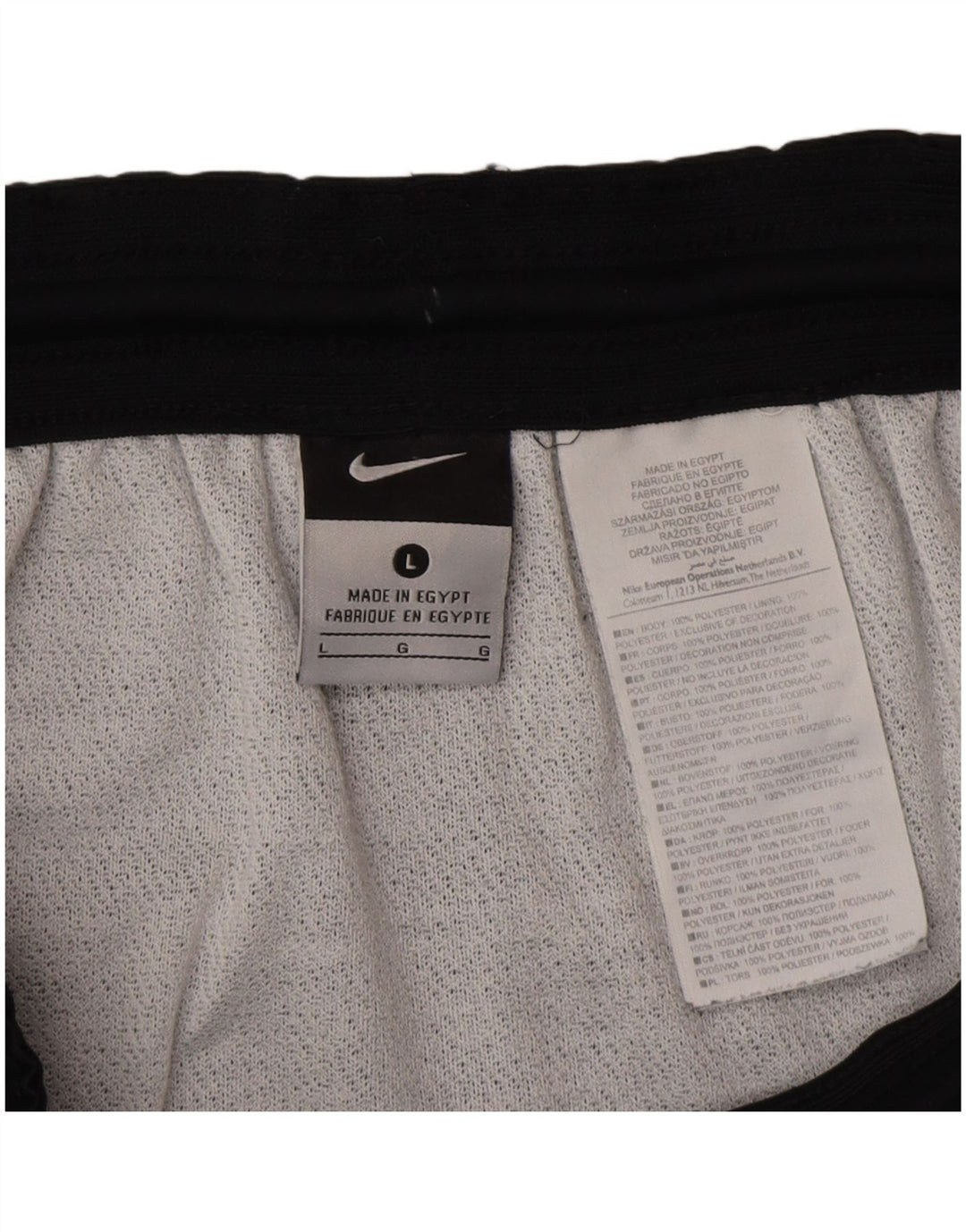 NIKE Sportshorts til mænd, store sorte polyester