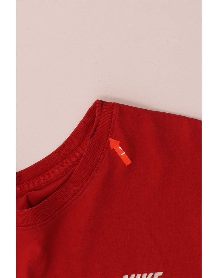 Nike grafisk T-shirt top til mænd, stor rød bomuld