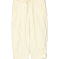 MASSIMO DUTTI Womens Straight Capri Trousers W28 L18 White Cotton | Vintage Massimo Dutti | Thrift | Second-Hand Massimo Dutti | Used Clothing | Messina Hembry 