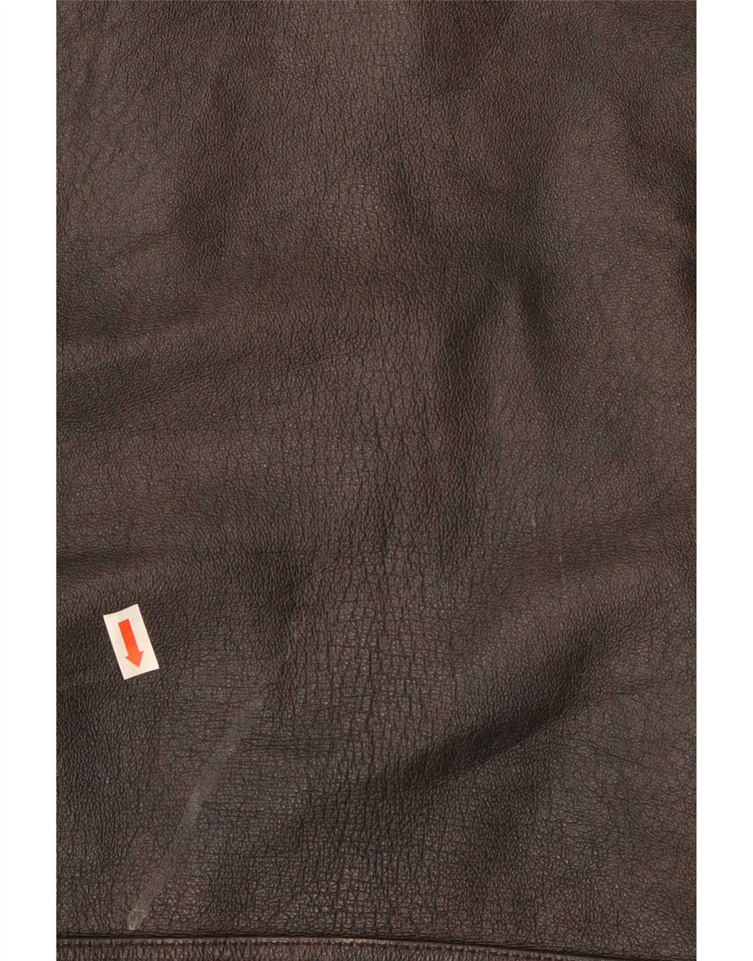 Vintage Herre grafisk læder Flight Aviator Jacket UK 40 Large Brown