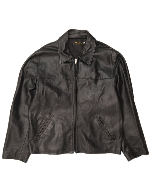 Vintage herre læderjakke UK 40 Large Black