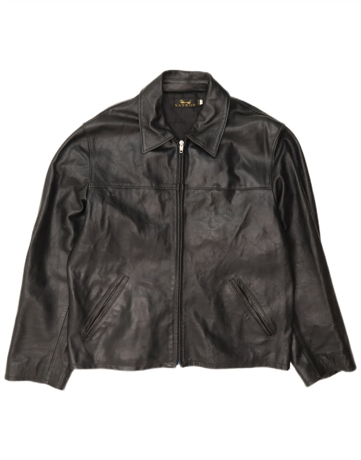 Vintage herre læderjakke UK 40 Large Black