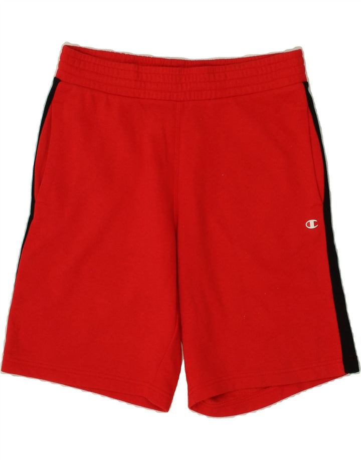 CHAMPION Mens Sport Shorts Small  Red Colourblock Cotton Vintage Champion and Second-Hand Champion from Messina Hembry 
