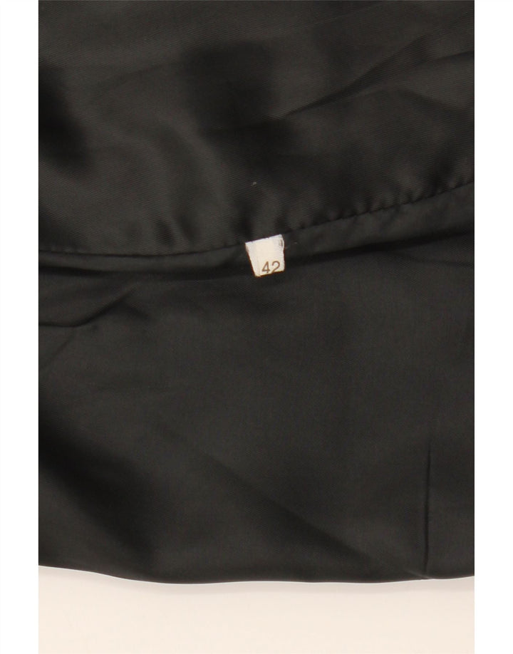 Vintage lædernederdel til kvinder IT 42 Medium W27 Sort