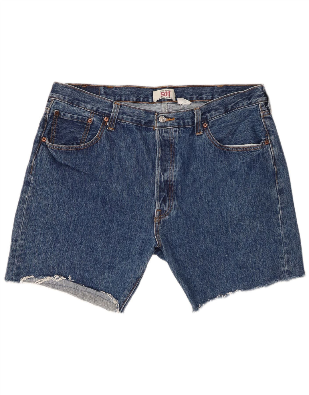 Levi's Herre 501 denimshorts W40 XL Blå Bomuld