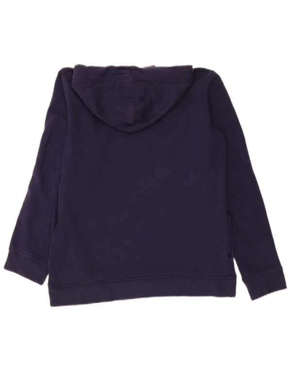 Kappa Womens Graphic Hoodie Jumper UK 14 Medium Navy Blue