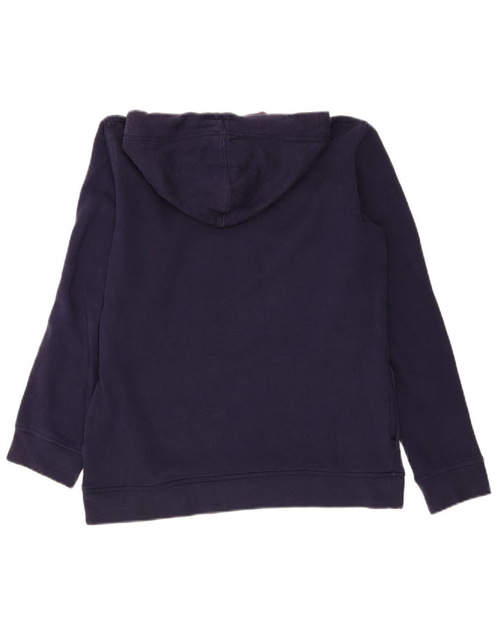 Kappa grafisk hættetrøje til kvinder UK 14 Medium Navy Blue