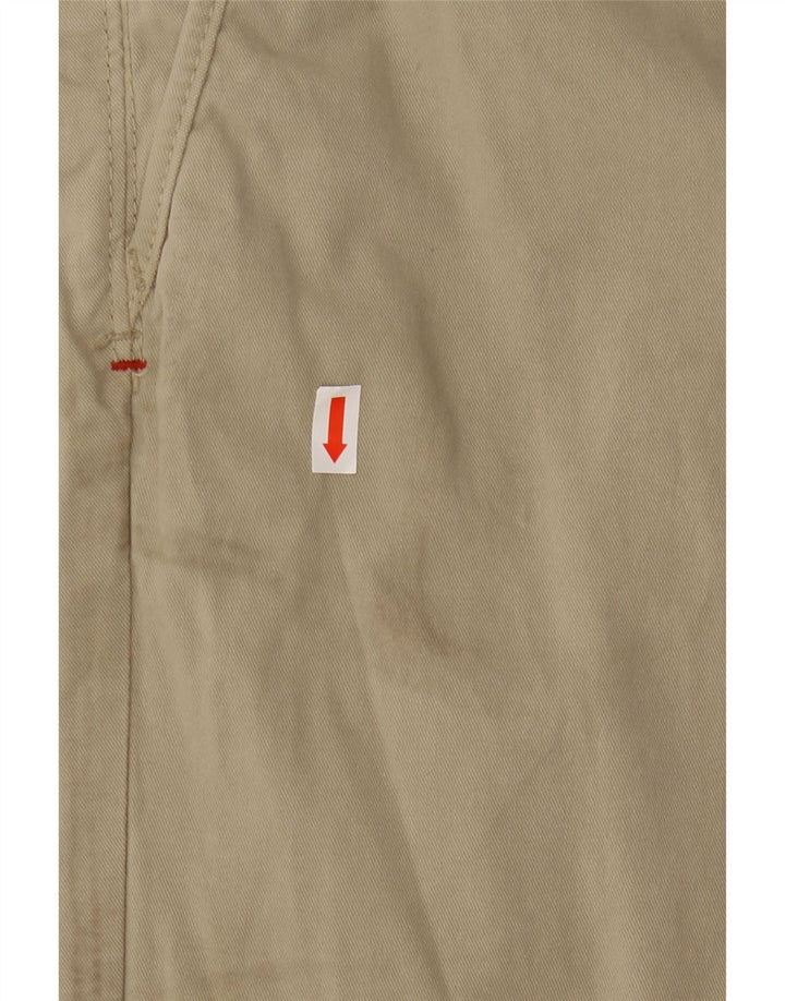 Zara Herre Slim Chino Bukser EU 38 Small W31 L31 Beige Bomuld