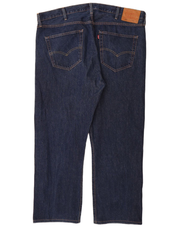 LEVI'S Herre 501 Straight Jeans W40 L29 Marineblå Bomuld