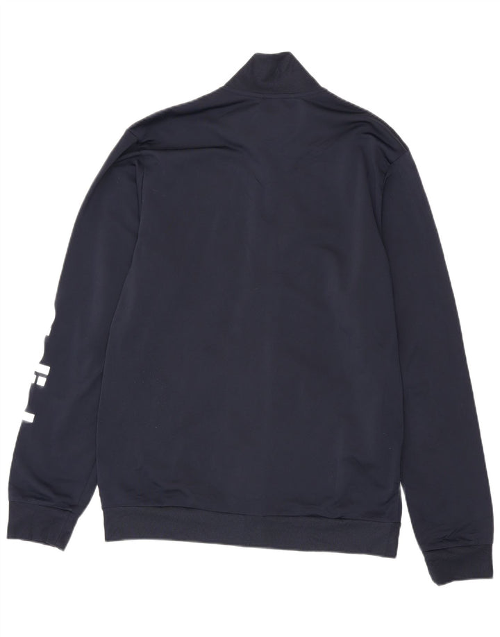 Adidas Herre grafisk træningsdragt Topjakke UK 40/42 Medium Navy Blue