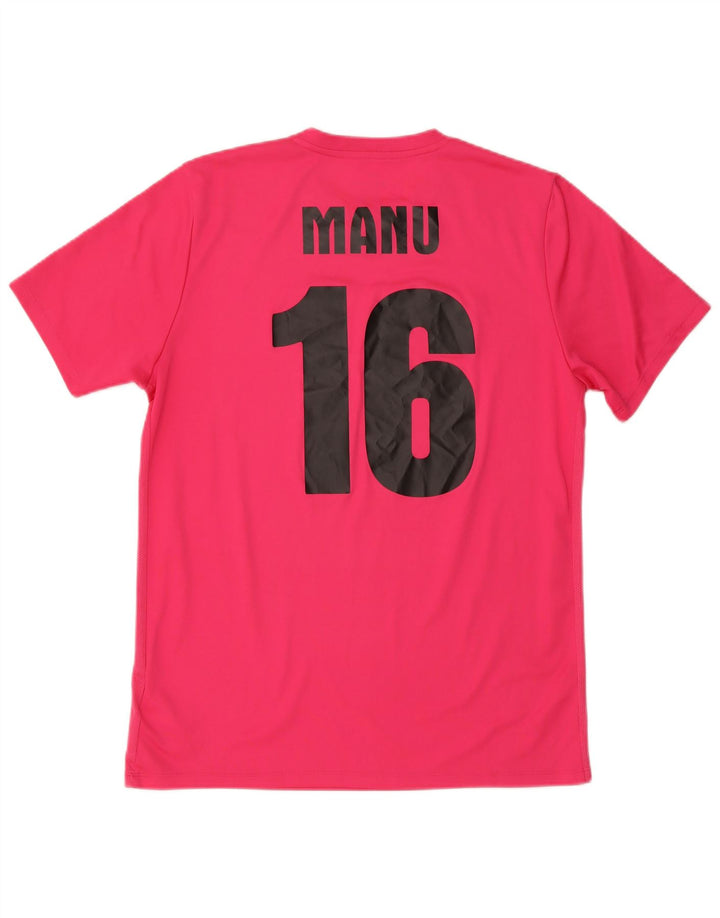 Nike Herre Dri Fit Grafisk T-Shirt Top XL Pink Polyester
