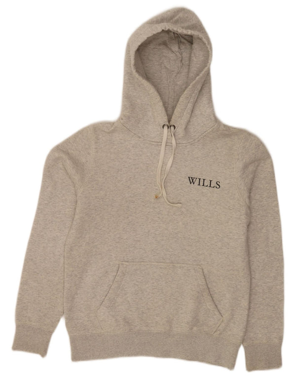 Jack Wills Dame hættetrøje trøje UK 10 Small Grå Flecked Bomuld