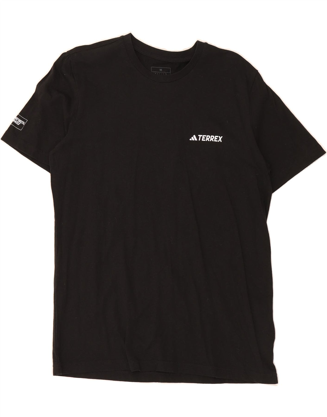 ADIDAS Mens Graphic T-Shirt Top Medium Black Cotton Vintage Adidas and Second-Hand Adidas from Messina Hembry 