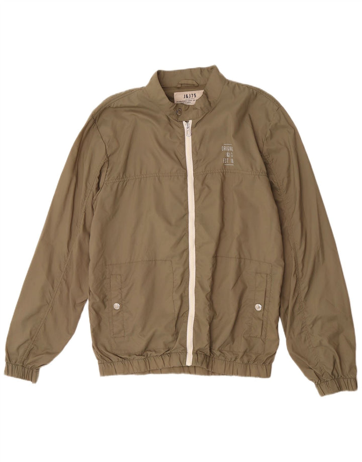 Jack & Jones Regnjakke til mænd UK 40 Stor Khaki Nylon