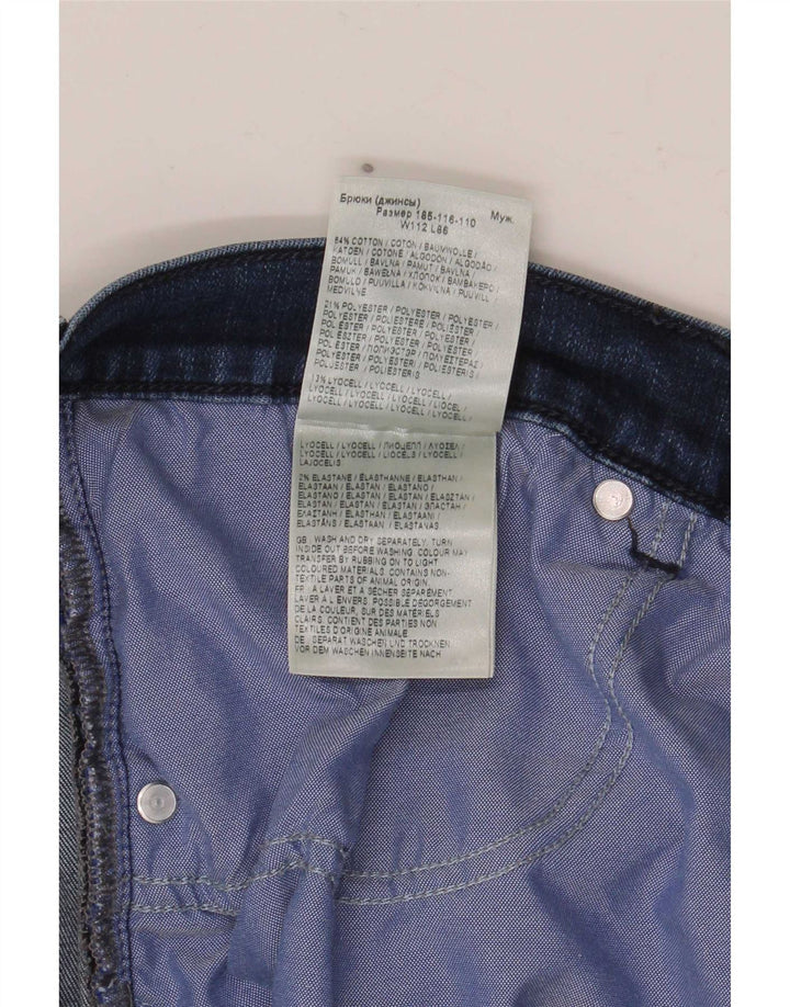 Wrangler Herre Texas Straight Jeans W44 L32 Marineblå Bomuld