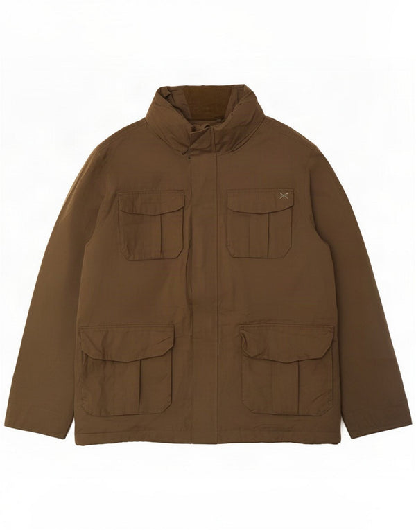 Crew Clothing Herre Utility Jacket UK 46 3XL Khaki Polyester