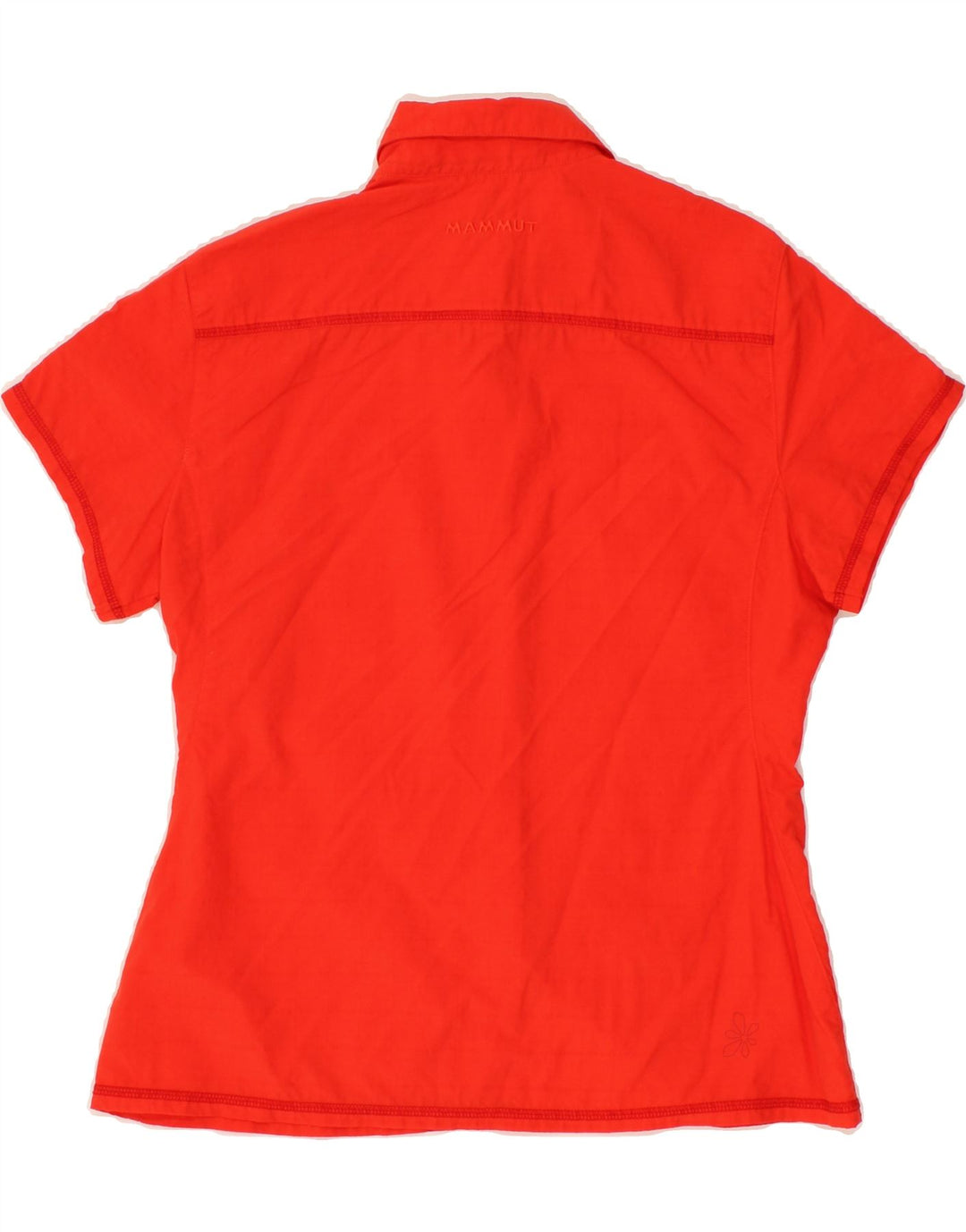 MAMMUT Womens Short Sleeve Shirt UK 14 Medium Red Vintage Mammut and Second-Hand Mammut from Messina Hembry 
