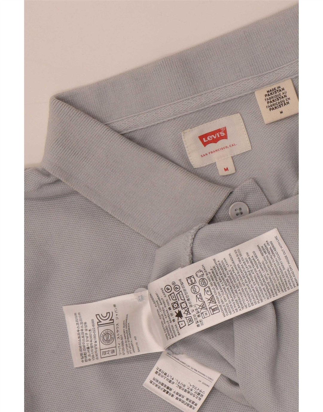Levi's herre poloshirt Medium blå bomuld
