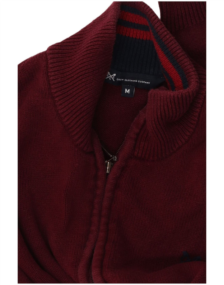 Besætningstøj Herre cardigan sweater Medium Bourgogne bomuld