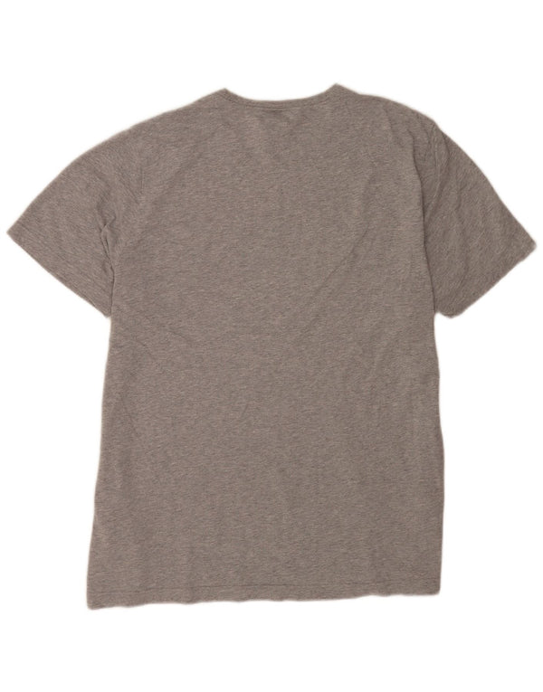 Adidas Herre grafisk T-shirt Top XL Grå Flecked Bomuld