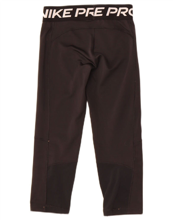 Nike piger Dri Fit grafiske leggings 12-13 år stor sort polyester