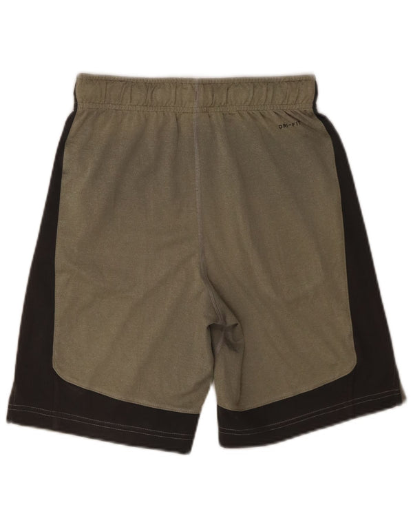 Nike Boys Dri Fit Sportshorts 10-11 år Medium Khaki Colourblock