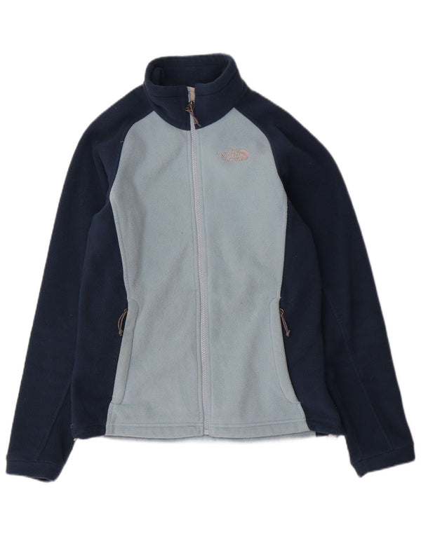 The North Face Dame Liner Fleece Jacket UK 10 Small Blue Colourblock