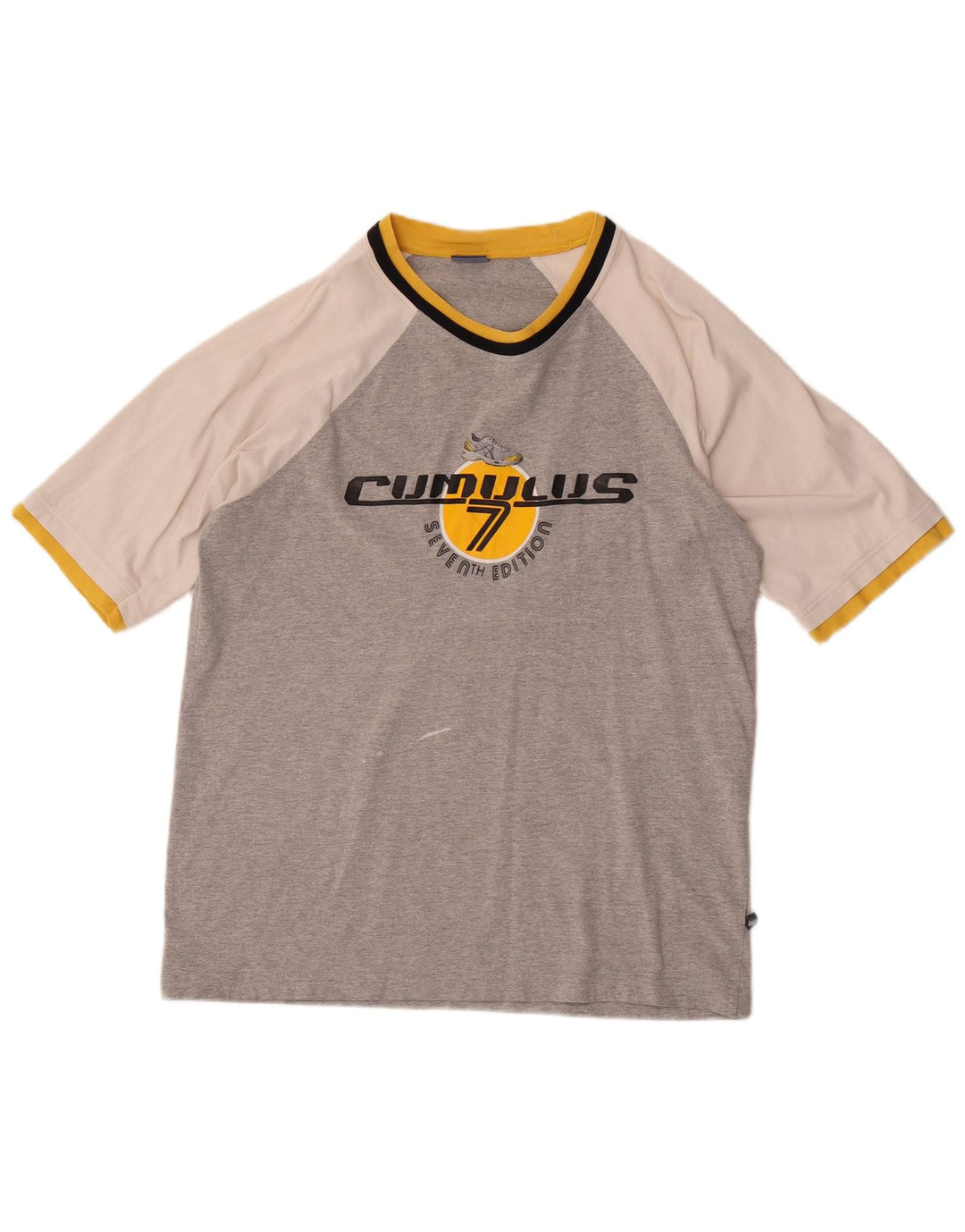 Asics Herre Grafisk T-Shirt Top Stor Grå Colourblock