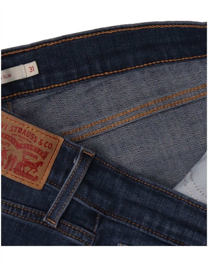 Levi's Womens 312 Shaping Slim Jeans W31 L31 Marineblå