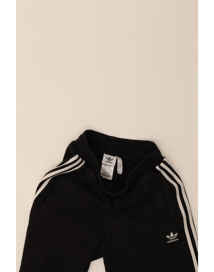 ADIDAS Mens Tracksuit Trousers Joggers Small  Black Cotton Vintage Adidas and Second-Hand Adidas from Messina Hembry 