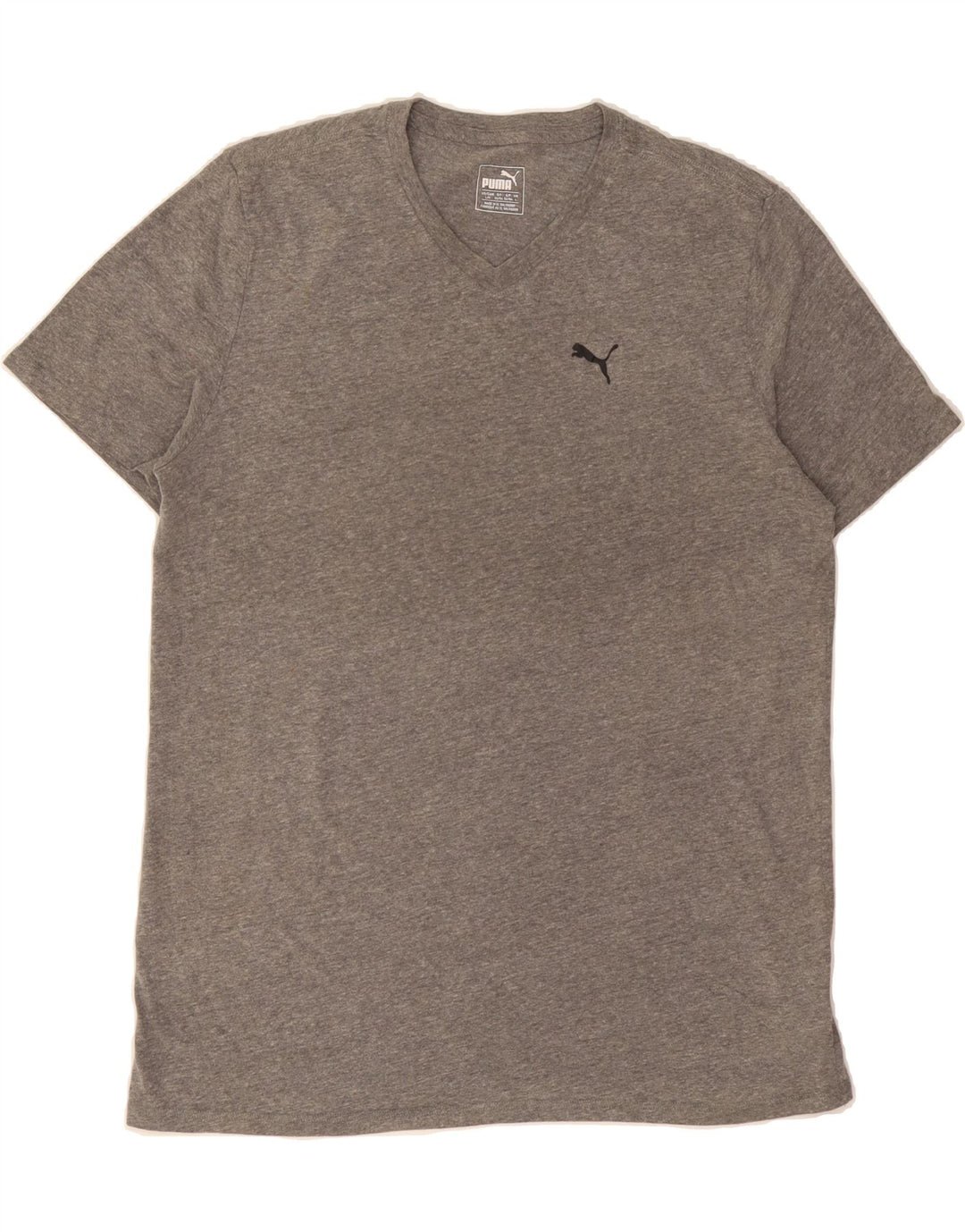PUMA Mens T-Shirt Top Large Grey Cotton Vintage Puma and Second-Hand Puma from Messina Hembry 
