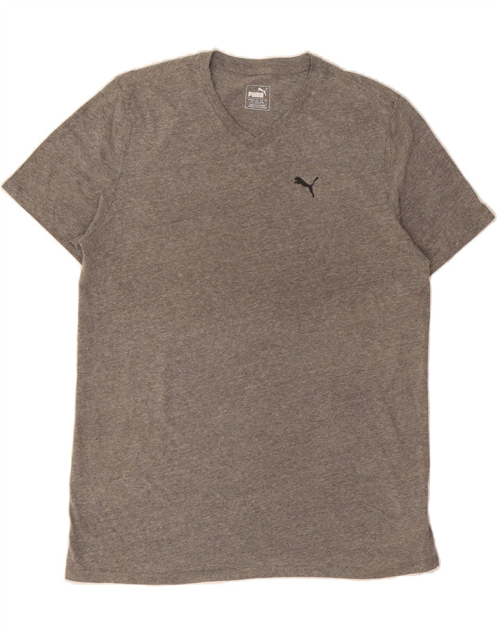 PUMA Mens T-Shirt Top Large Grey Cotton Vintage Puma and Second-Hand Puma from Messina Hembry 