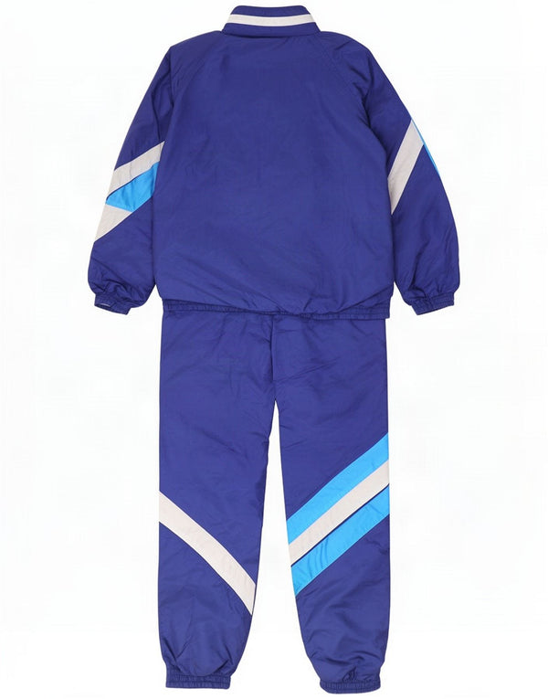 Vintage hel træningsdragt til mænd Medium Marineblå Colourblock Polyamid
