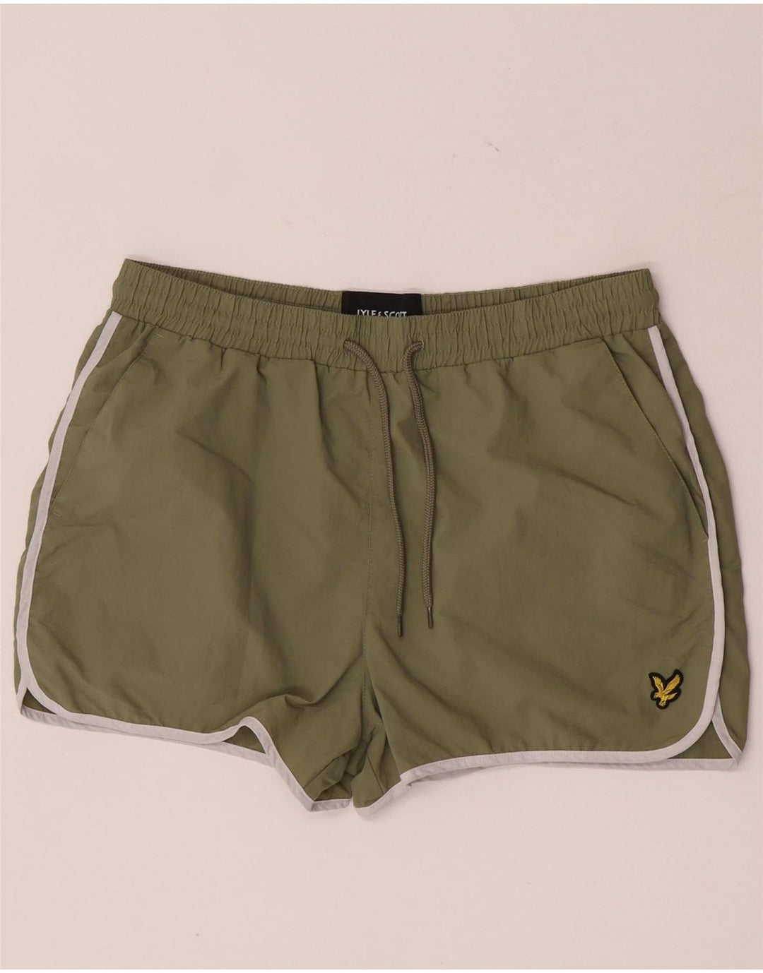Lyle & Scott Badeshorts til mænd store Khaki Nylon