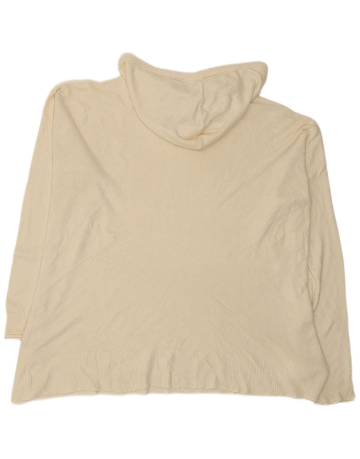 Marks & Spencer Dame-hættetrøje oversize sweater UK 18 XL Beige