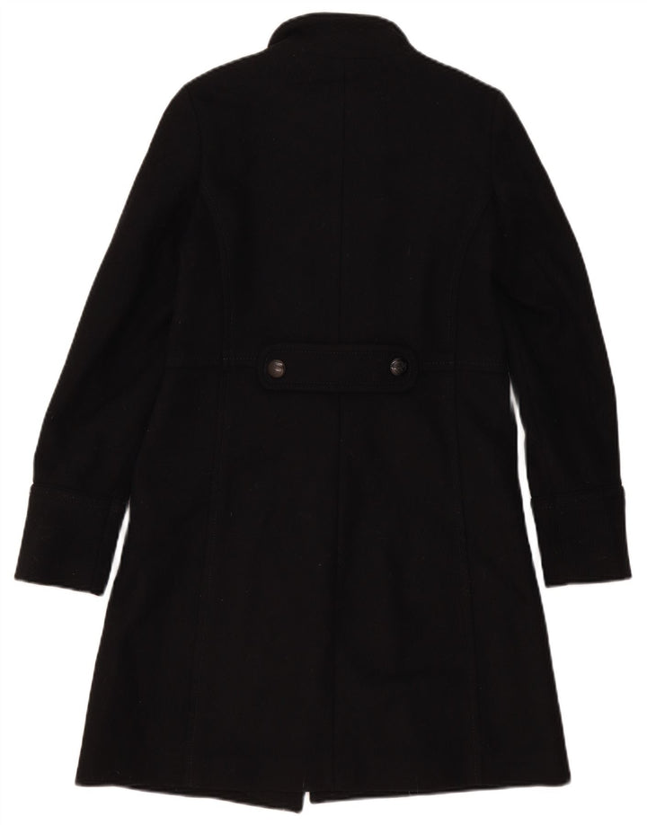 Massimo Dutti Dame Dobbeltradet Frakke EU 36 XS Sort Uld