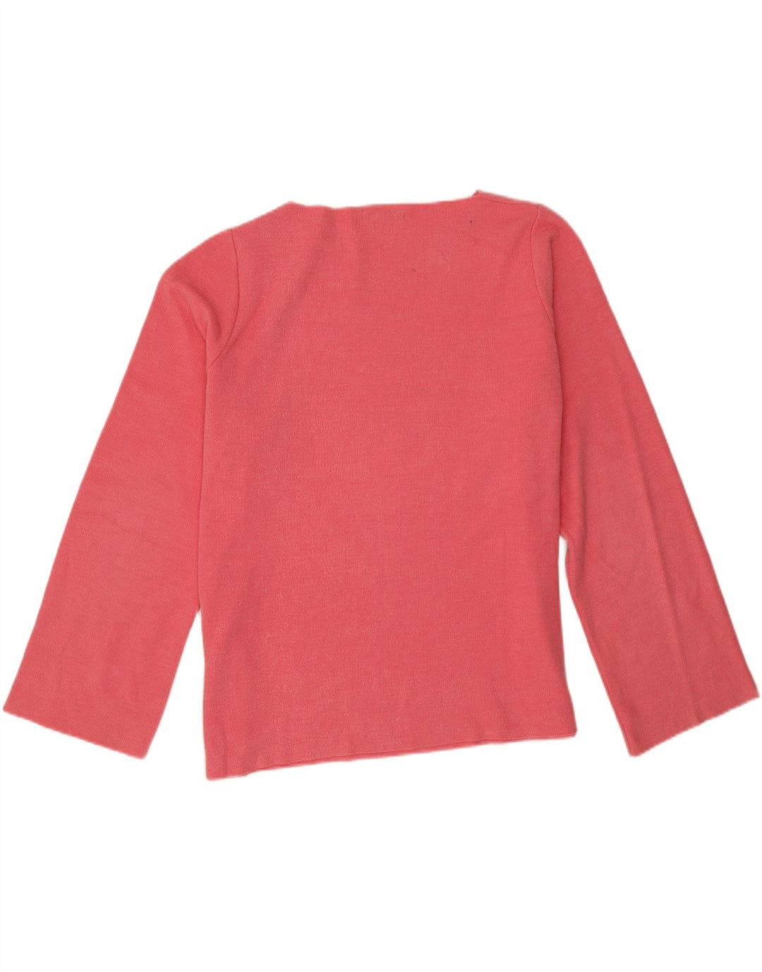 Zara Dame Oversized Top Langærmet UK 16 Large Pink Bomuld