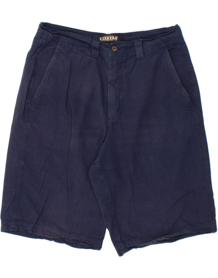 CARRERA Mens Chino Shorts W33 Medium Navy Blue Cotton Vintage Carrera and Second-Hand Carrera from Messina Hembry 